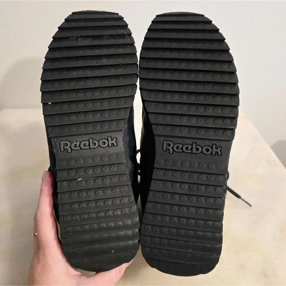 Reebok Frostopia Winter Thinsulate Black Leather Boots 9.5